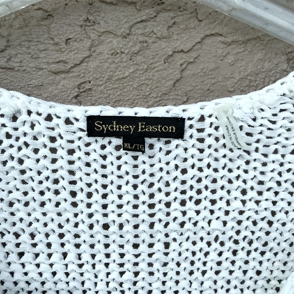 SYDNEY EASTON SWEATER OPEN KNIT TUNIC LONG SLEEVED - Picture 3 of 8